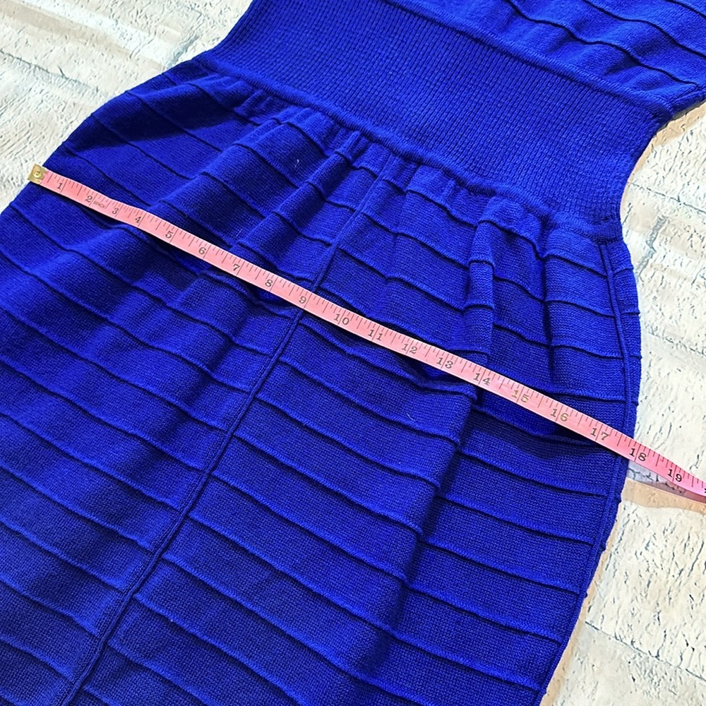 Adrienne Vittadini Blue Sweater Dress - Picture 8 of 10